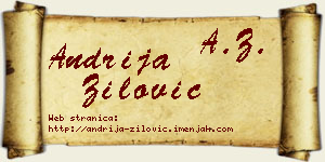 Andrija Žilović vizit kartica
